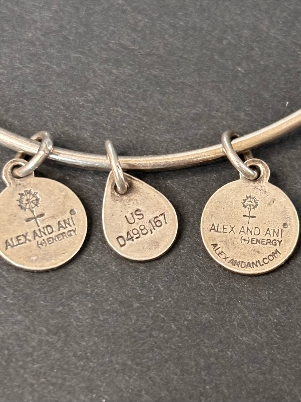 Alex & Ani Silver " Starfish " Beach Charm Bangle Bracelet Metal - Picture 4 of 7